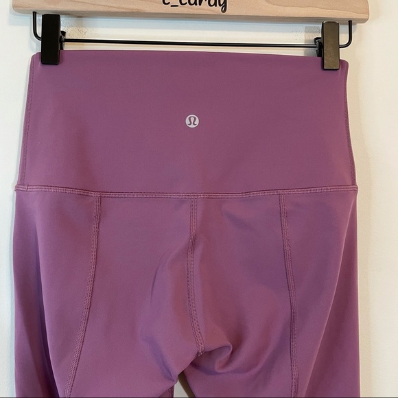 Lululemon Purple Wunder Under Scallop Leggings - Picture 6 of 7